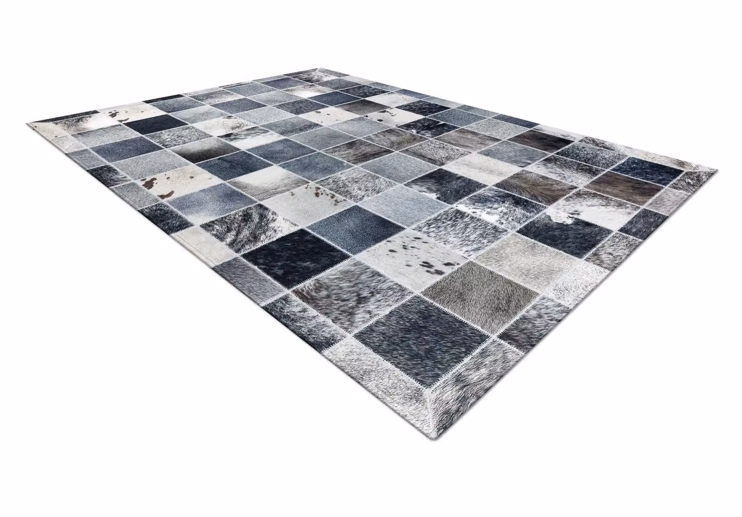 RugsX Patchwork Grey Rectangular Rug, W: 120 cm, L: 170 cm – 3