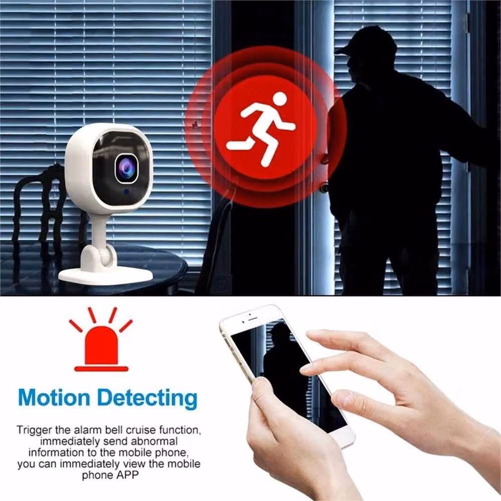 Nordara 1080P HD Mini Wireless WiFi Indoor IP Security Camera, White – 3