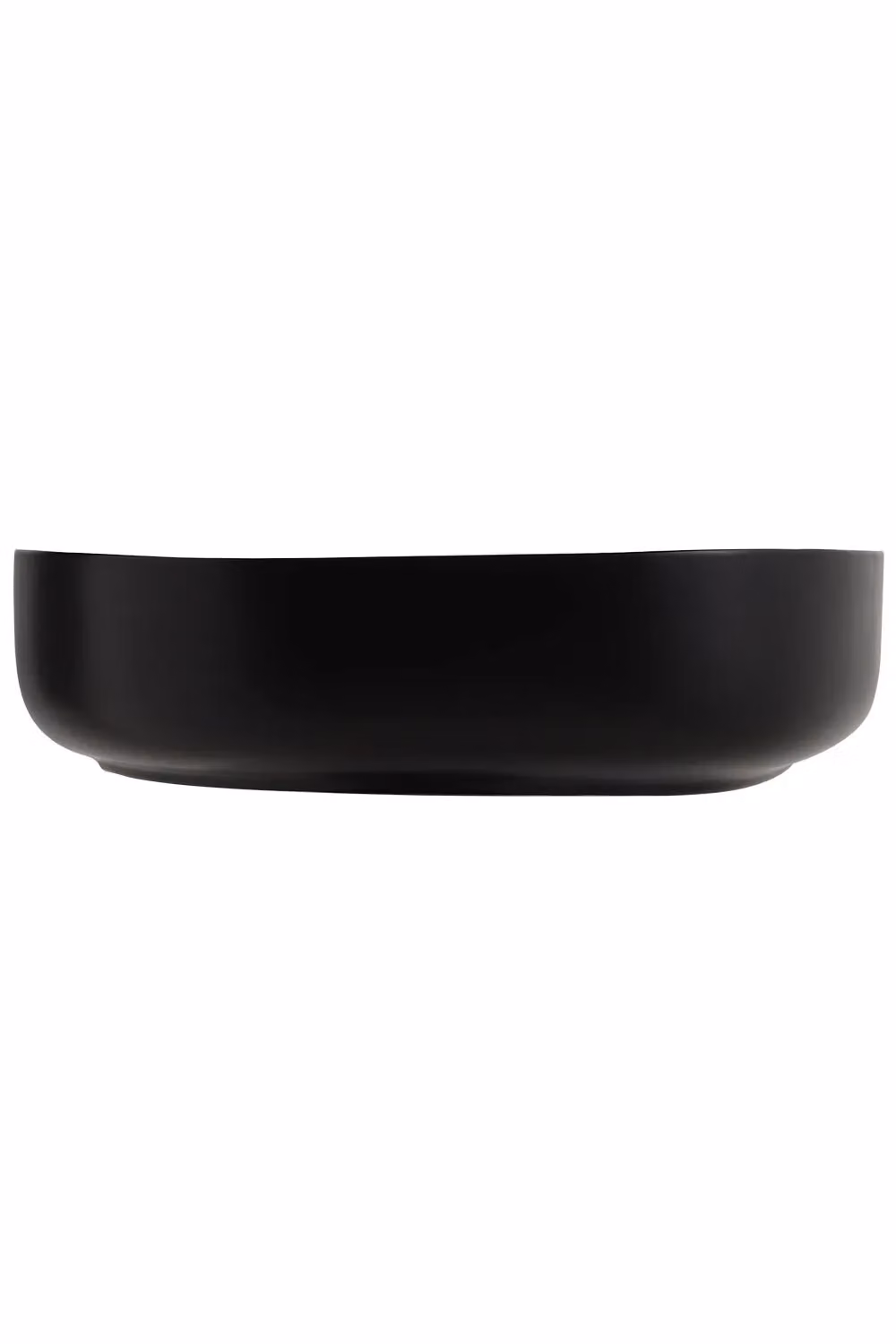 Living and Home Asymmetric Ceramic Countertop Basin in Black, W: 40.0 cm, D: 40.0 cm, H: 14.0 cm – 4