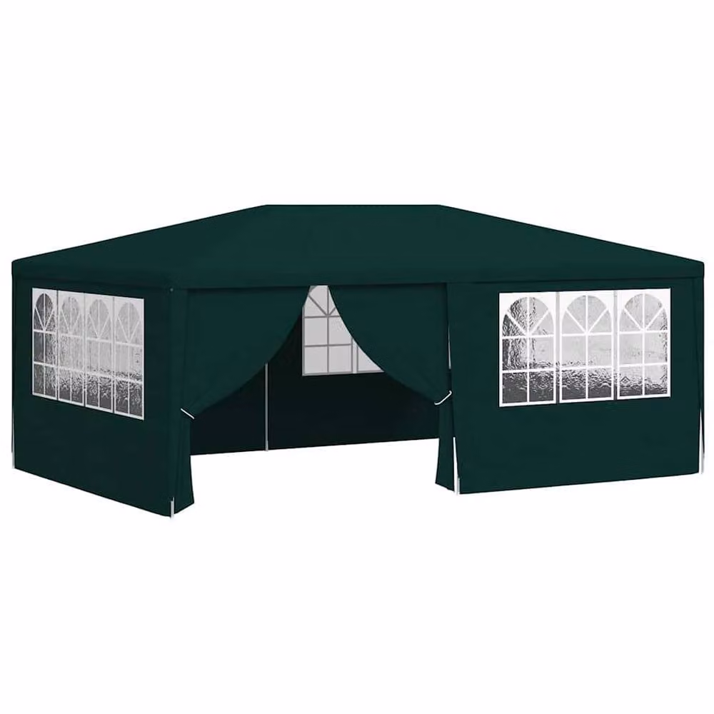 Berkfield Home Professional Party Tent with Side Walls, Green, W: 6 m, D: 4 m, H: 2.75 m – 3