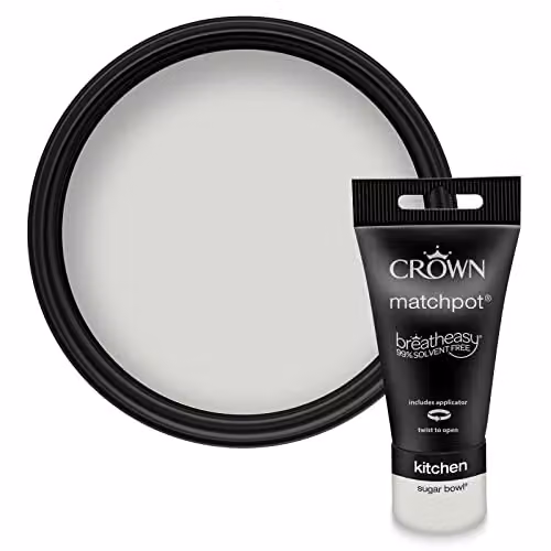 Crown EASYCLEAN Matt Grey Latex Paint Tester Pot 40ml