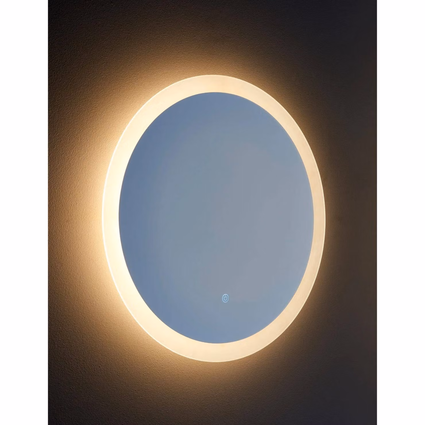 Pagazzi Becky Oval LED Dimmable Touch Wall Mirror in Silver – 2