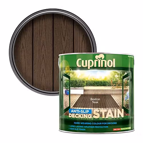 Cuprinol Boston Teak Anti-Slip Decking Stain, 2.5 l – 1