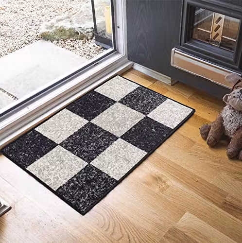 Serdim Rugs Havana Non-Slip Washable Kitchen Mat, Black, W: 57 cm x L: 90 cm – 1