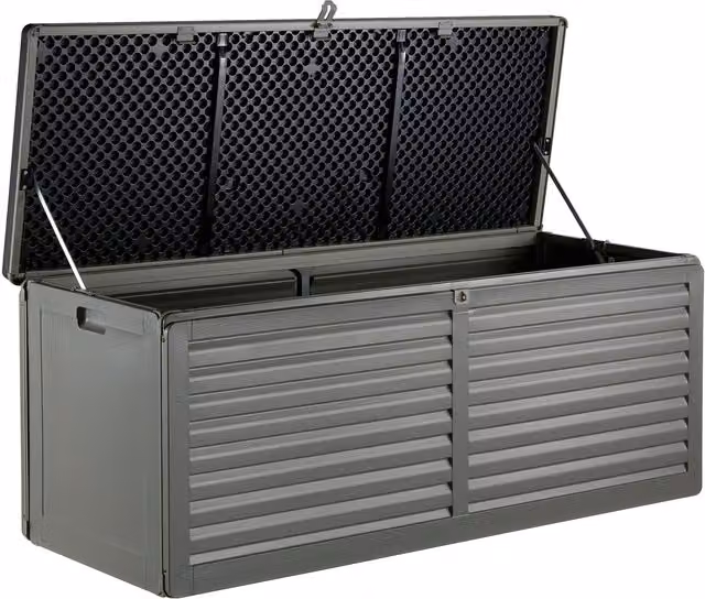 VonHaus Grey Polypropylene Garden Storage Box