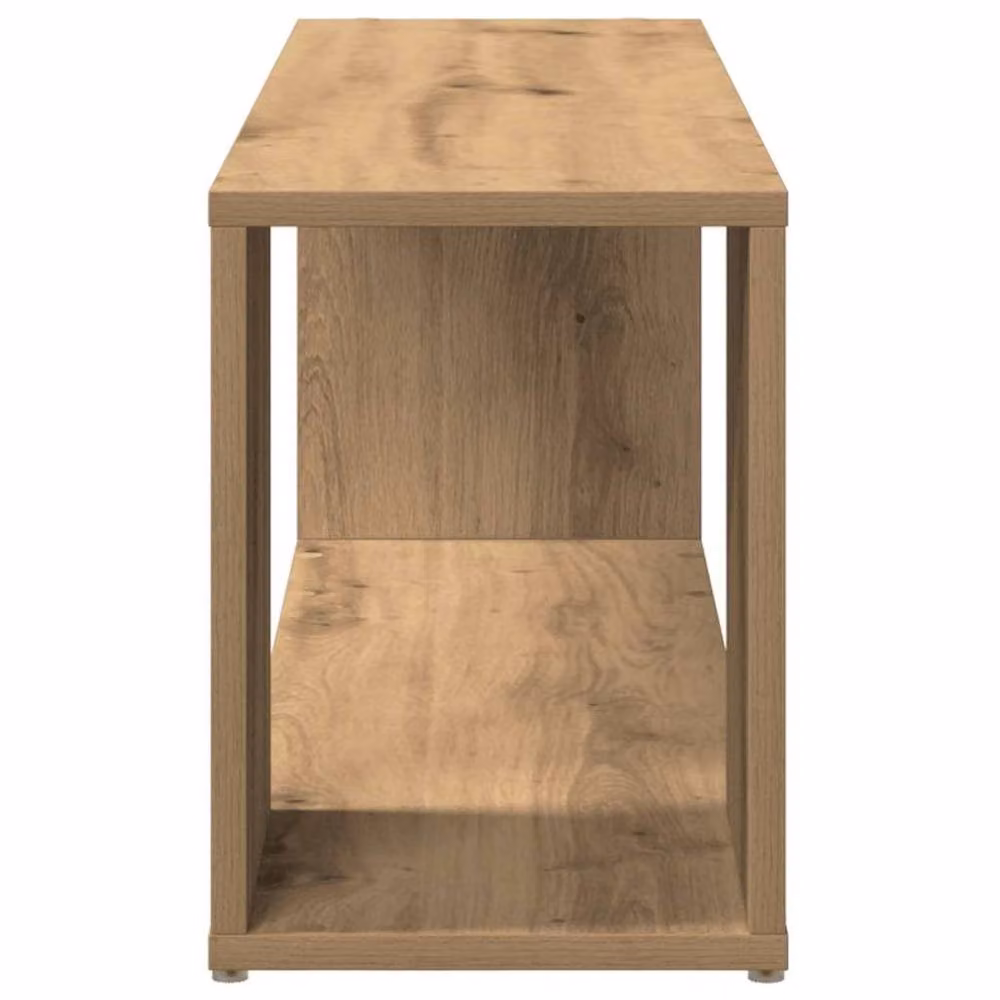 Berkfield Home Artisan Oak TV Cabinet in Brown, W/D/H: 100 x 32 x 32 cm – 4