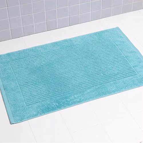 Linens Limited 100% Turkish Cotton 500gsm Bath Mat, Turquoise