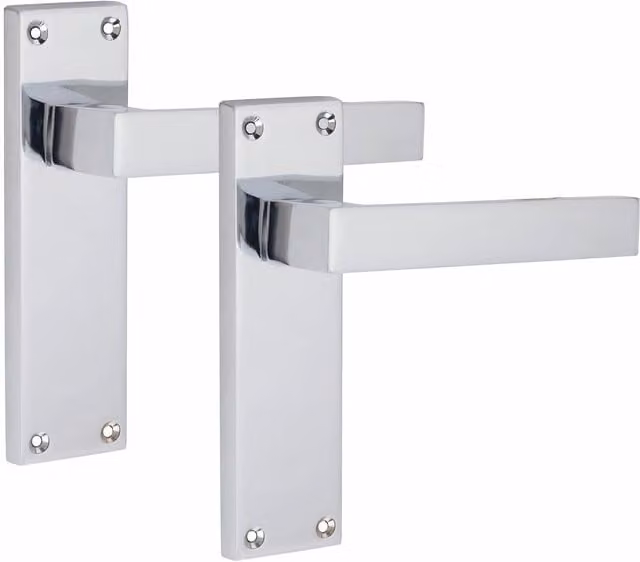 Golden Grace Victorian Delta Internal Door Handle Set, 5 Pack, Polished Chrome