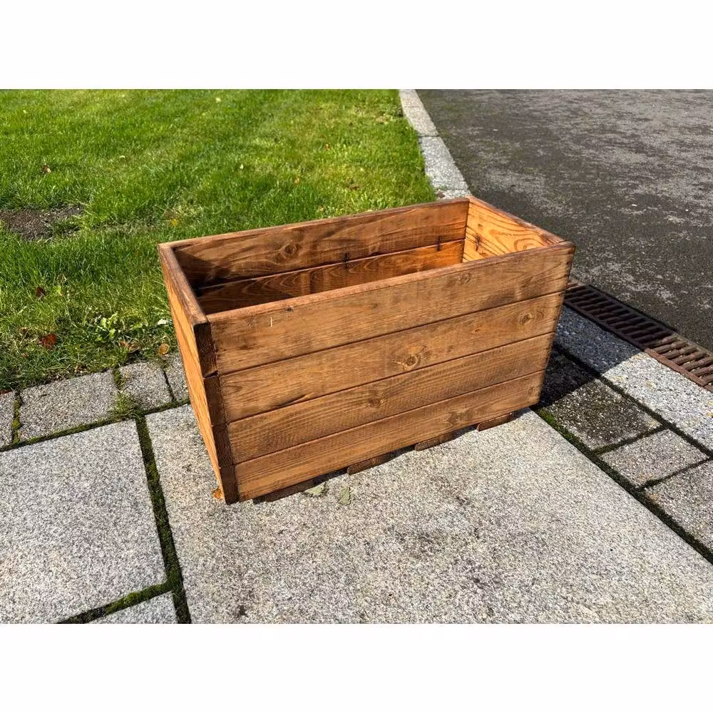 Charles Taylor Multi Pack of 2 Regular Open Berwick Trough Planters in Light Brown, W: 52.5 cm, D: 25 cm, H: 30.5 cm – 2