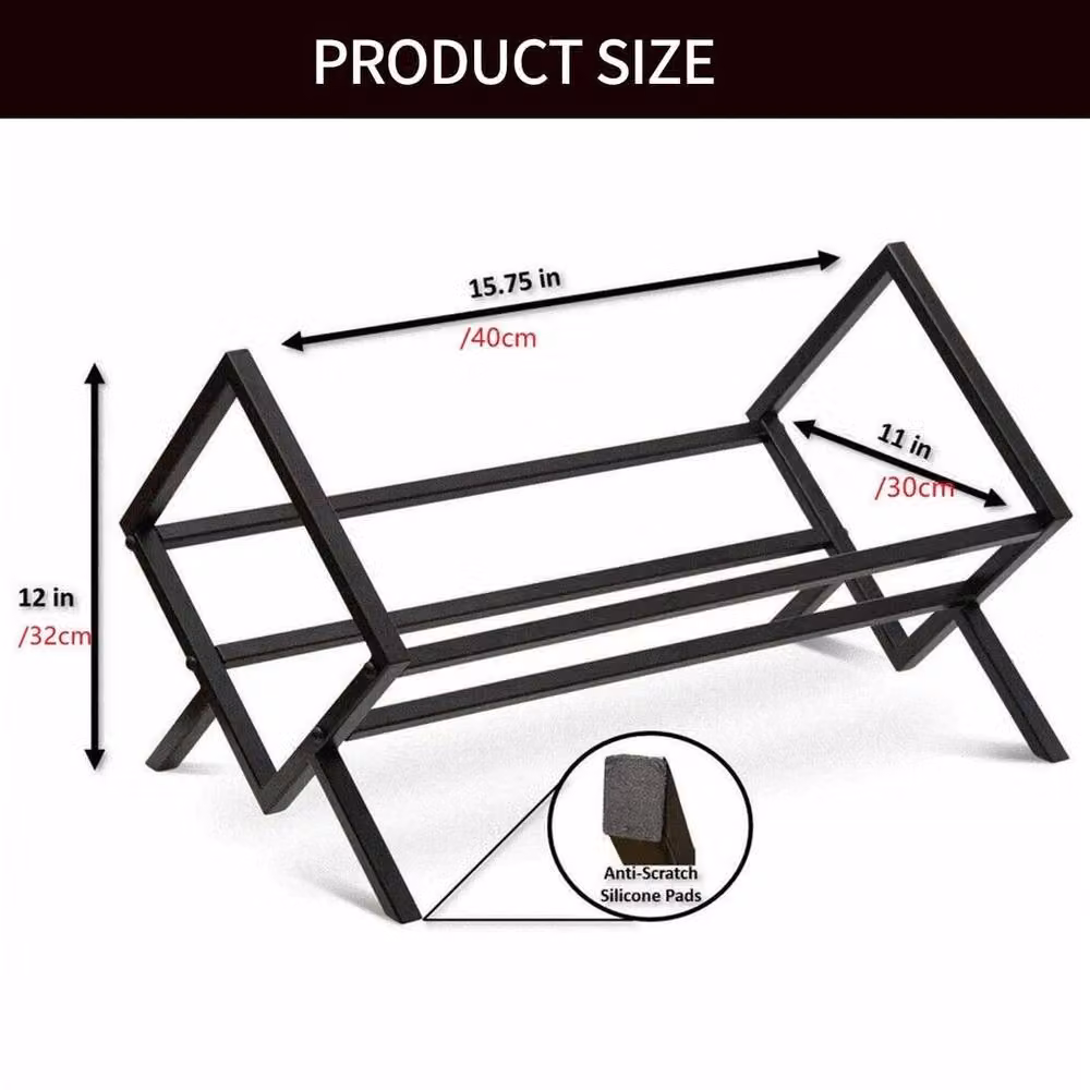 PAWNORA Black Metal Music Record Storage Rack Box – 2