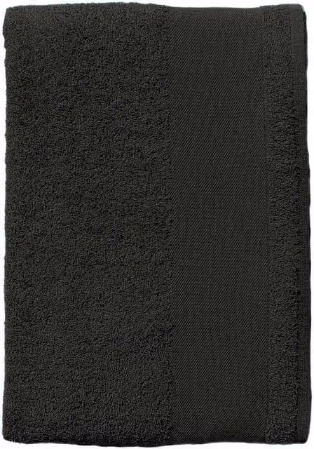 SOL'S Island 100 Cotton Terrycloth Bath Sheet in Black with Hanging Loop
