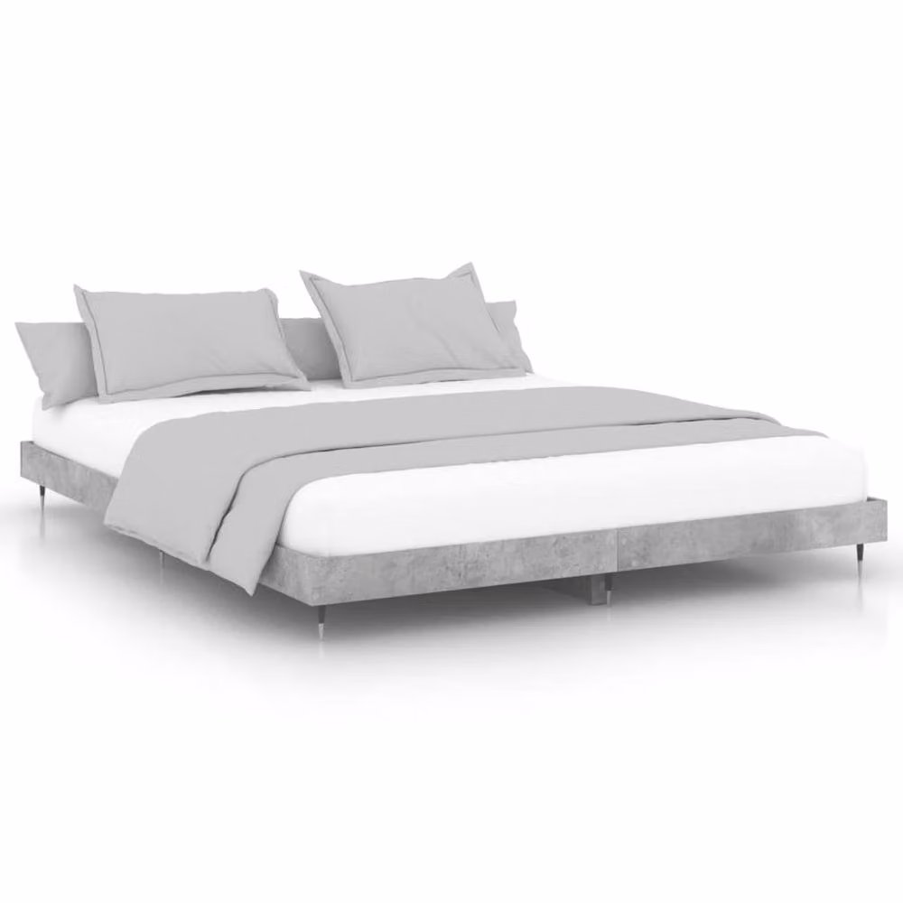 Berkfield Home Modern Upholstered Bed Frame in Grey, W/D/H: 200 x 20 x 203 cm – 2