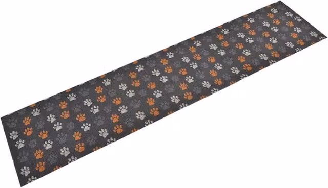 Berkfield Home Washable Paws Kitchen Rug, Grey and Multicolour, W/D/H: 60 x 300 cm – 1