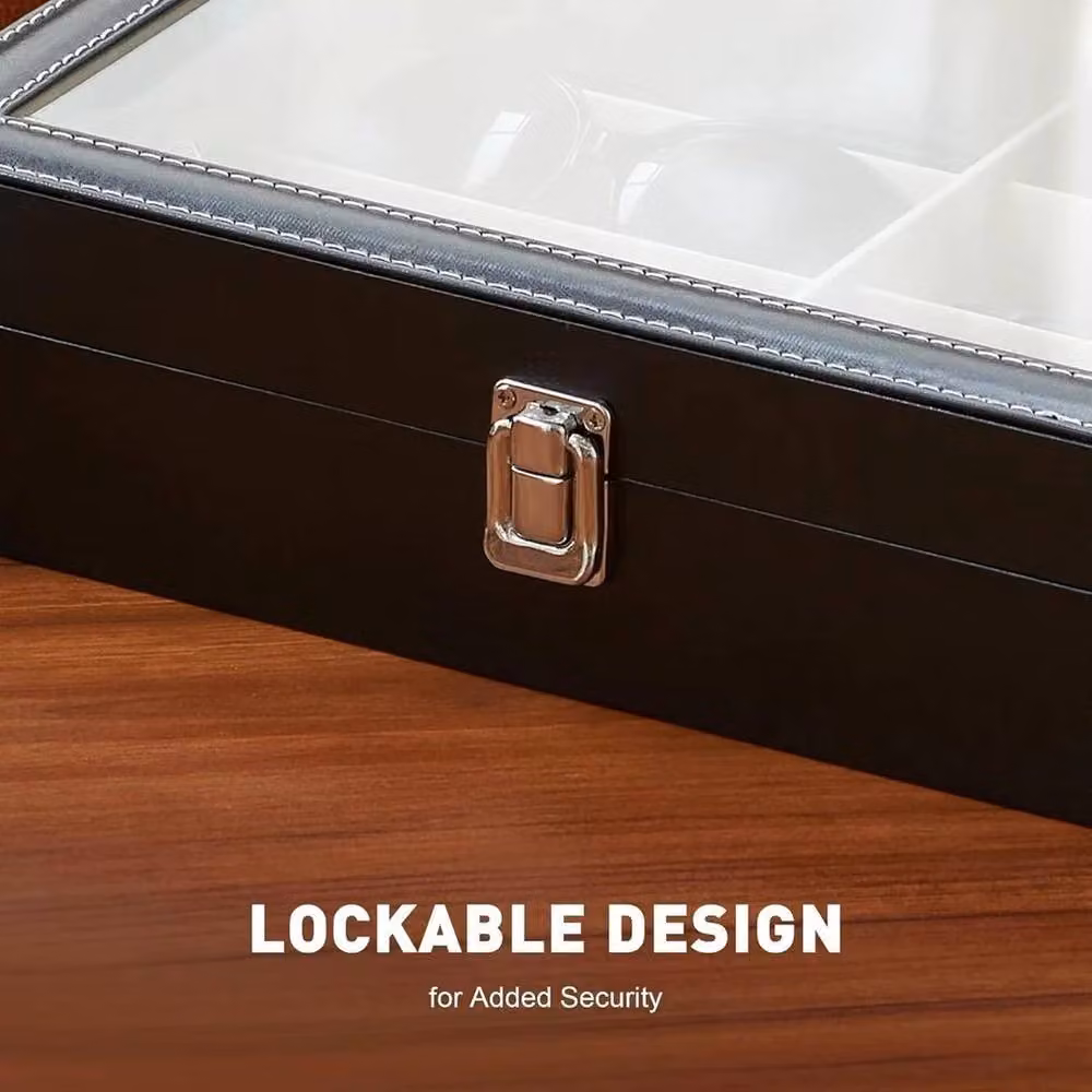 KORVIXA Black Sunglasses Organizer Storage Box – 4