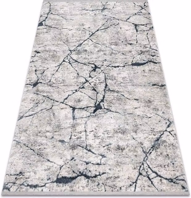 RugsX Tuls Abstract Modern Rug in Beige and Grey, W: 140 cm, L: 190 cm