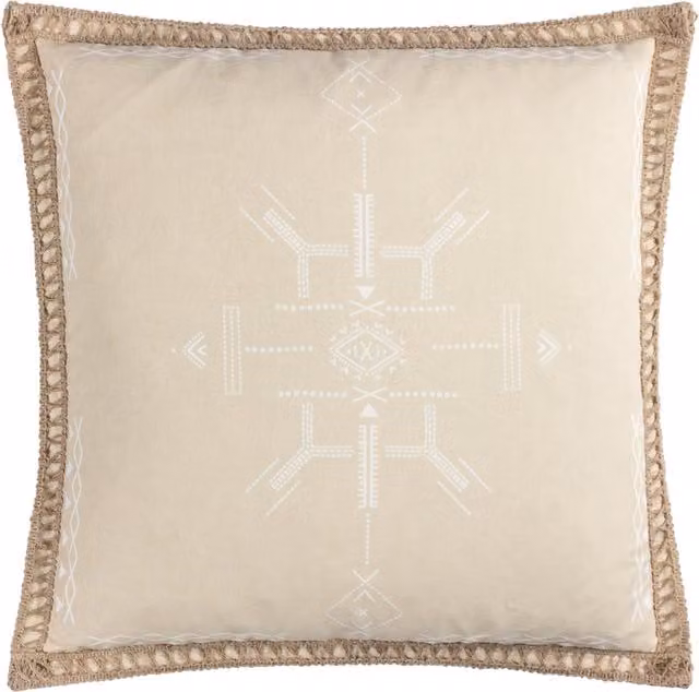 Make It A Home Mini Inka Square Jute Cushion in Beige