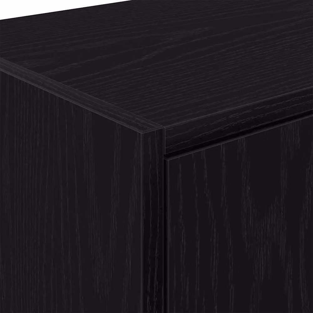 Berkfield Home Set of 2 Black Wall Mounted Garage Cabinets in Matt Engineered Wood – 7