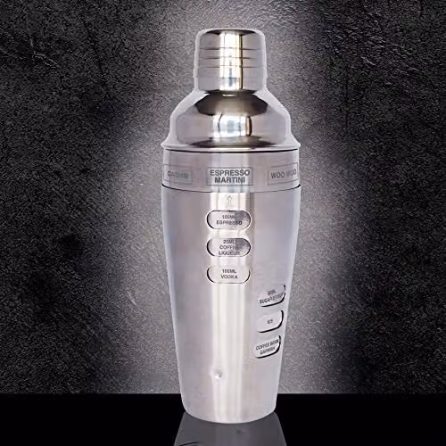 Bar Originale Recipe Stainless Steel Cocktail Shaker, 600ml, Silver – 2