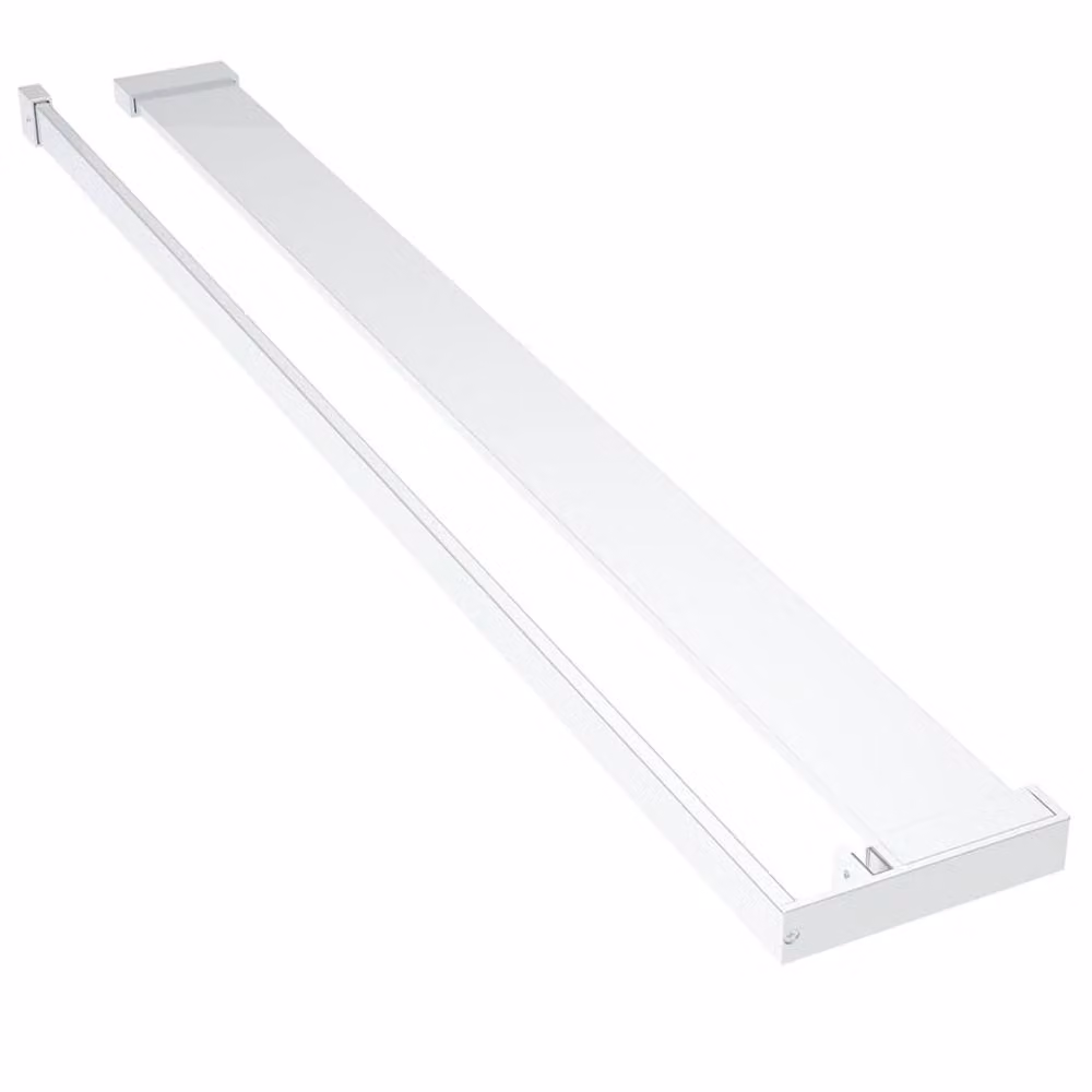 Berkfield Home Wall-Mounted Aluminium Shower Shelf in Silver, 90 cm – 2