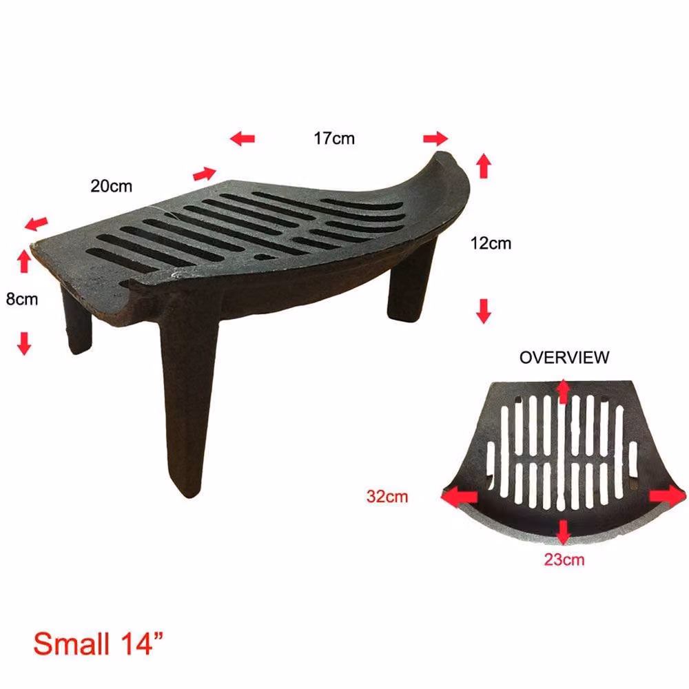 Kelvenix Cast Iron Fire Grate in Black, 35.56 x 35.56 cm – 2