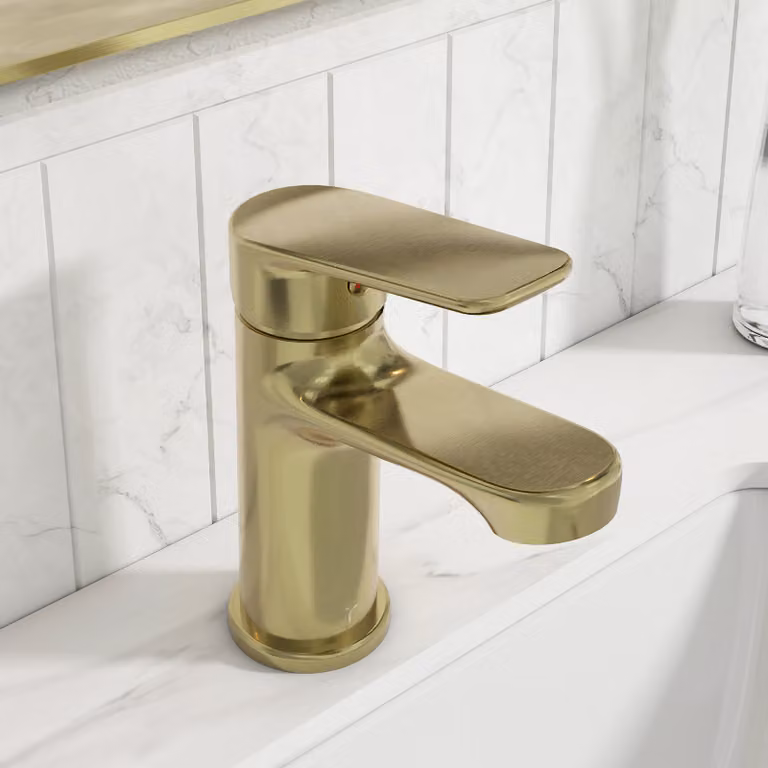 Royal Bathrooms Luxe Mono Basin Mixer Tap in Gold