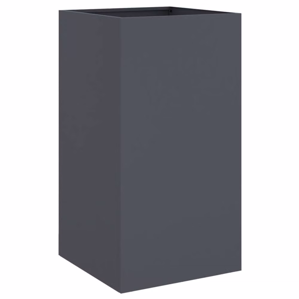Berkfield Home Steel Planter Tub in Anthracite, W/D/H: 42 x 38 x 75 cm – 2
