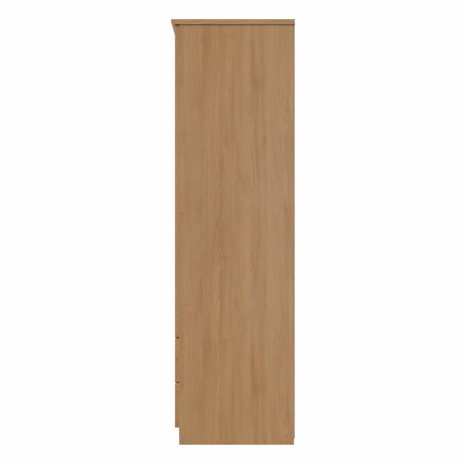 2 U Holborn Ready Assembled Triple Wardrobe with Mirror and Three Drawers in Brown – 2