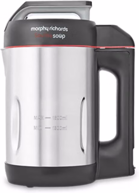 Morphy Richards Saute Soup Maker, 1.6L, Silver Stainless Steel