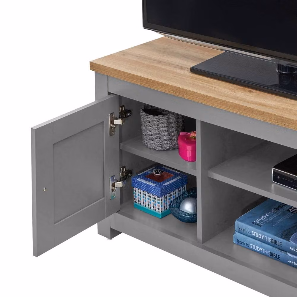 EONLION Modern Grey MDF Wood 1-TV Unit Cabinet Stand Width: 100 cm – 3