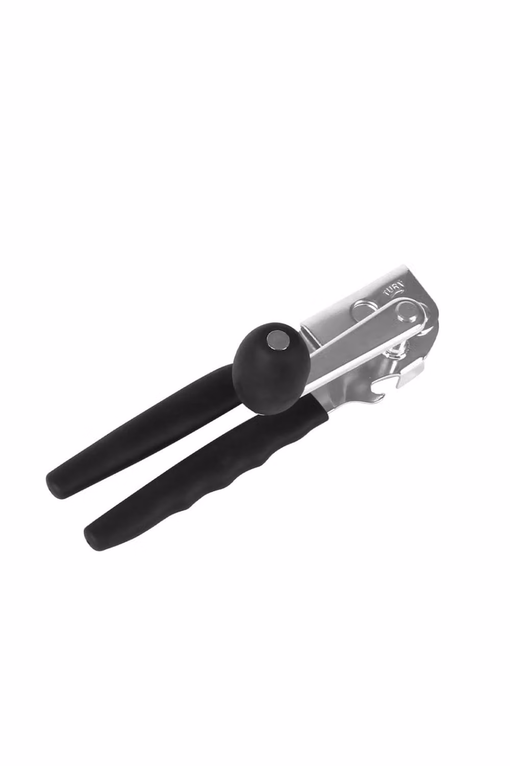 KDMD Ergonomic Manual Tin Can Opener in Black Stainless Steel with Soft Grip – 2