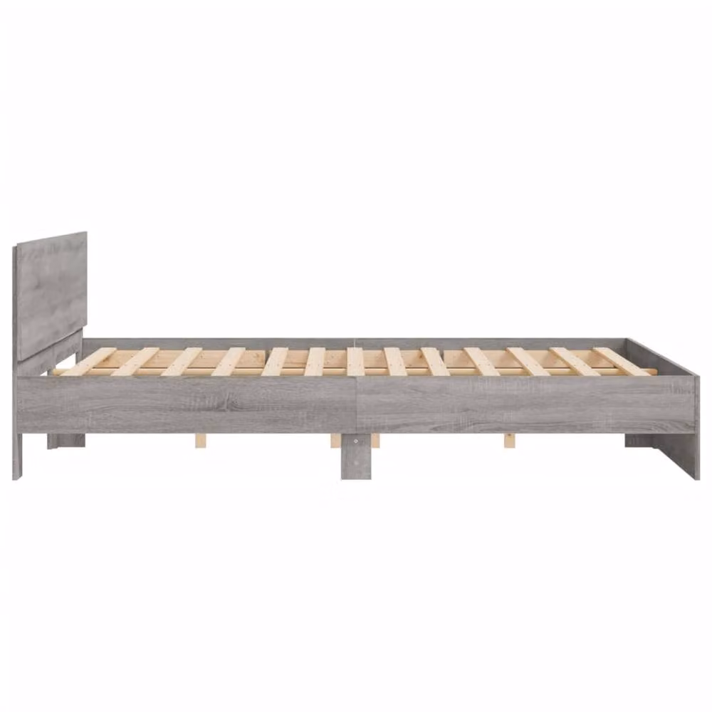 Berkfield Home Sonoma Super King Bed Frame in Grey, W: 180 cm, D: 200 cm – 3