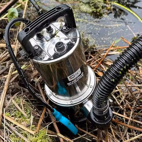 SIP SUB 3075-SS Submersible Dirty Water Pump, 750W, 16500L/hr with Float Switch, Silver Stainless Steel – 5