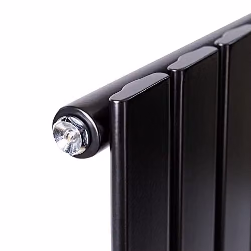 MCC Direct Designer Flat Panel Double Radiator, Black, H: 1800 mm, W: 40.8 cm, D: 6.2 cm – 3