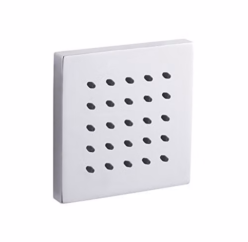 Hudson Reed BDJ002 Modern Square Concealed Bathroom Tile Body Jet in Chrome