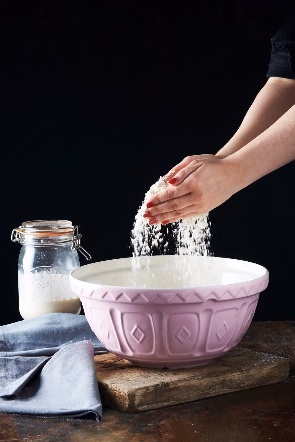 Mason Cash Colour Mix Ceramic Mixing Bowl, Pink, Diameter: 29 cm – 3