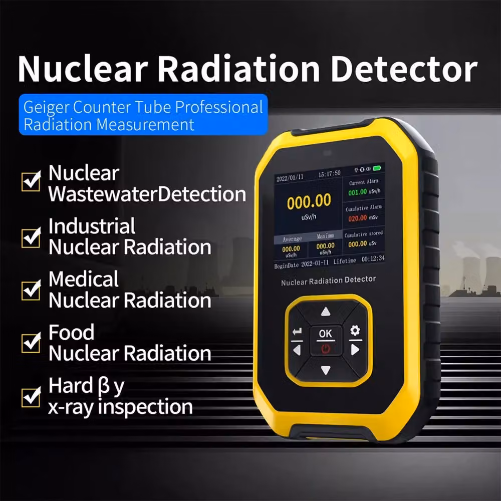 VOGREX Geiger Counter Radiation Detector and X-Ray Dosimeter in Yellow – 3