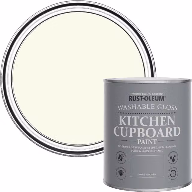 Rust-Oleum Kitchen Cupboard Paint in Gloss Finish, Green, 0.75 l