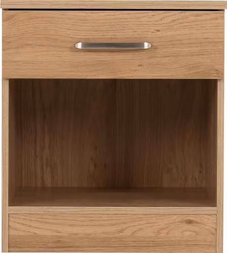Seconique Dakota 1 Drawer Bedside Table in Oak Effect – 4