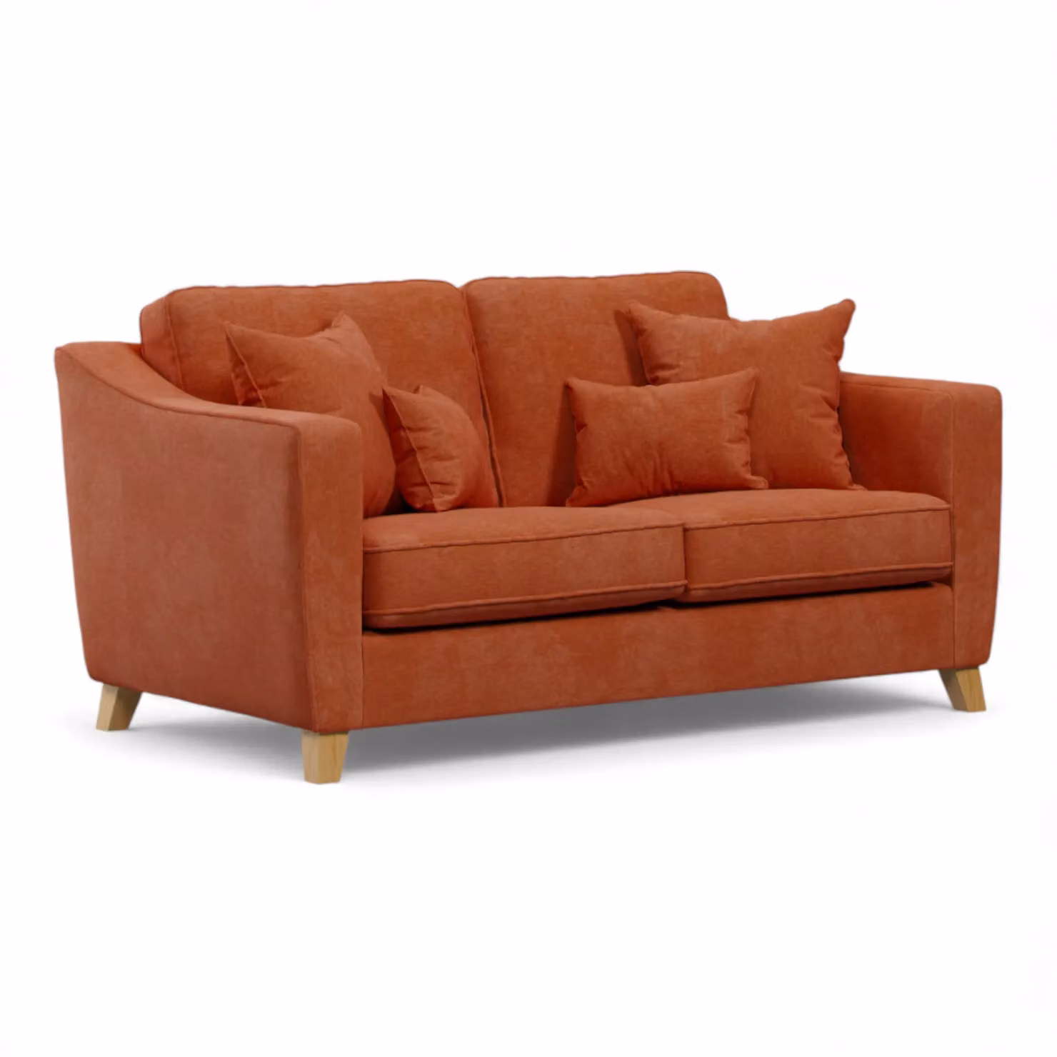 The Great Sofa Company Jackson 2 Seater Chenille Sofa in Terracotta – 2