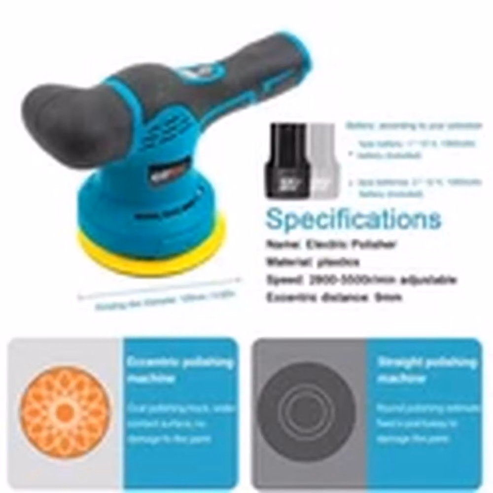 EONLION Car Polisher Buffer Sander Buffing Sponge Kit in Blue – 2