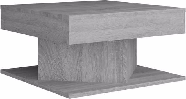 Berkfield Home Grey Sonoma Square Coffee Table, W/D/H: 57 x 57 x 30 cm