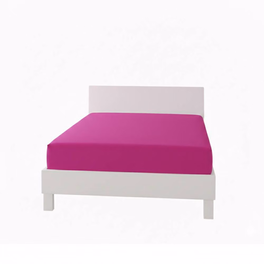 Snug City Double Polycotton Extra Deep Fitted Sheet in Pink, W/D/H: 140 x 200 x 40 cm – 2