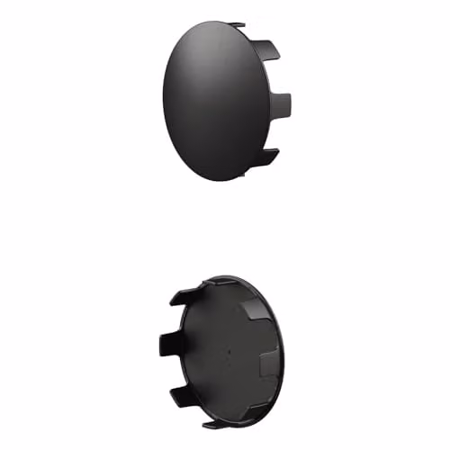 Rothley Matt Black Staircase Handrail Shallow End Cap 40mm, Pack of 2