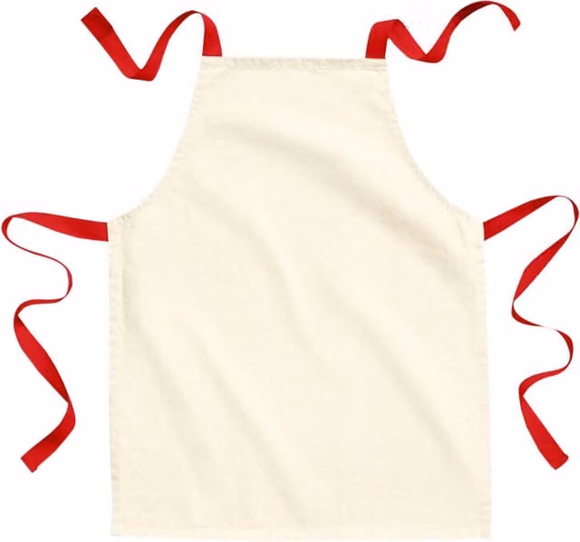 Westford Mill Childrens Cotton Craft Apron in White and Red