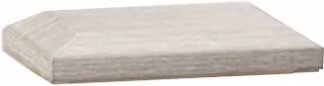 Ecoscape Composite Balustrade Post Cap Square and Bevelled, Grey, W: 11.5 cm, D: 5 cm