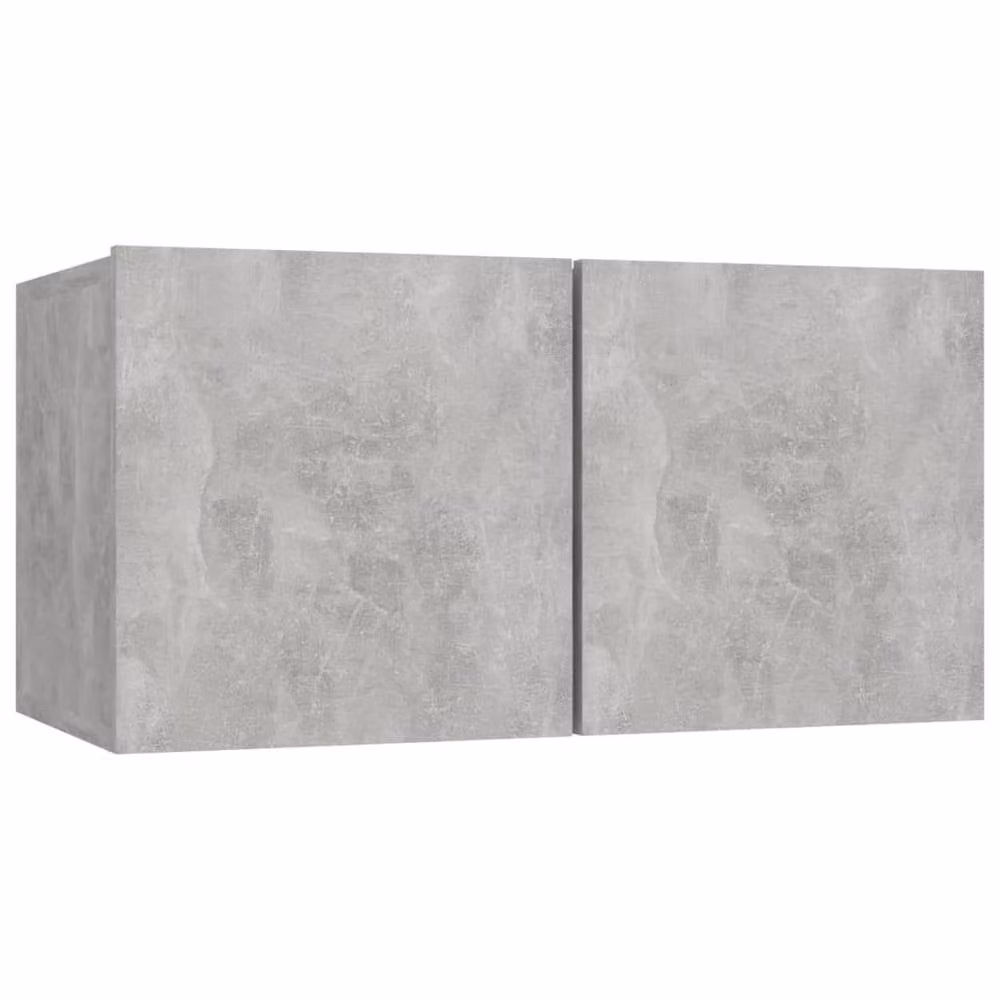 Berkfield Home Modern 6 Piece TV Cabinet Set in Concrete Grey Engineered Wood