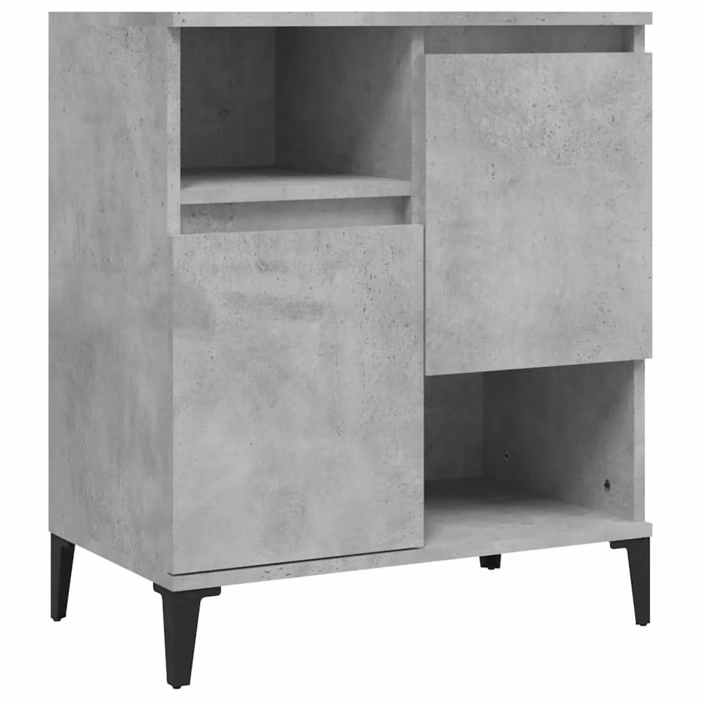 Berkfield Home Sideboard in Concrete Grey, MDF, W: 60 cm, D: 35 cm, H: 70 cm – 2