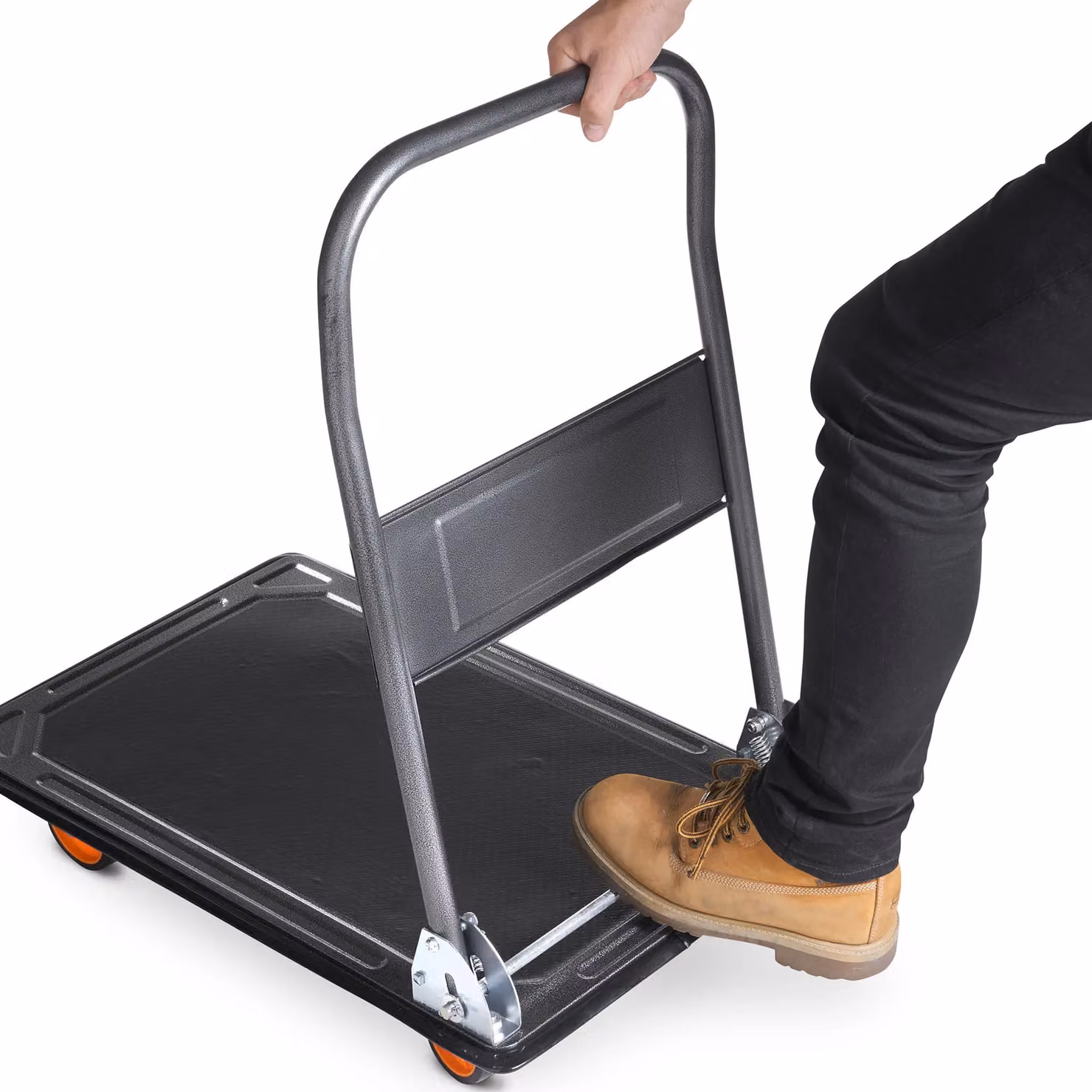 VonHaus Folding Platform Trolley in Black – 3