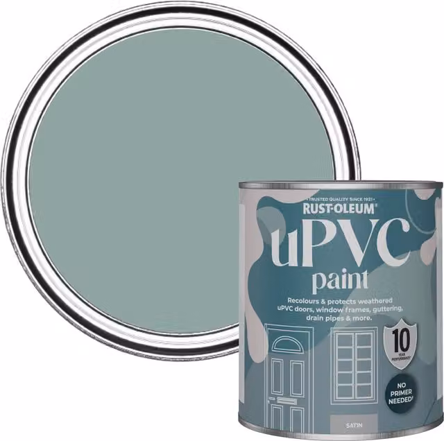 Rust-Oleum UPVC Paint in Satin Finish, Blue, 0.75 l