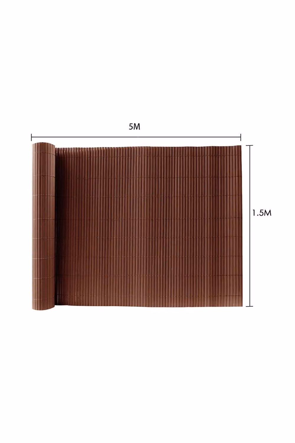 Garden Sanctuary Brown PVC Privacy Fence and Opaque Balcony Cover Screen Panels – 3